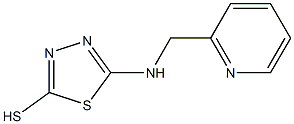 5-[(pyridin-2-ylmethyl)amino]-1,3,4-thiadiazole-2-thiol Struktur