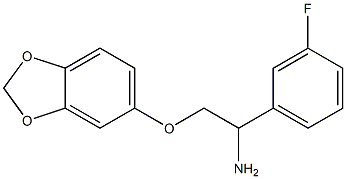 5-[2-amino-2-(3-fluorophenyl)ethoxy]-2H-1,3-benzodioxole Struktur