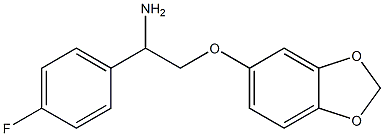 5-[2-amino-2-(4-fluorophenyl)ethoxy]-2H-1,3-benzodioxole Struktur