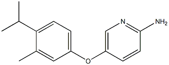 5-[3-methyl-4-(propan-2-yl)phenoxy]pyridin-2-amine Struktur