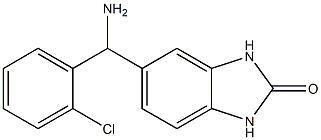 5-[amino(2-chlorophenyl)methyl]-2,3-dihydro-1H-1,3-benzodiazol-2-one Struktur