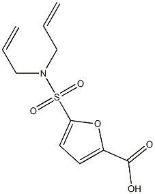 5-[bis(prop-2-en-1-yl)sulfamoyl]furan-2-carboxylic acid Struktur