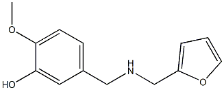 5-{[(2-furylmethyl)amino]methyl}-2-methoxyphenol Struktur