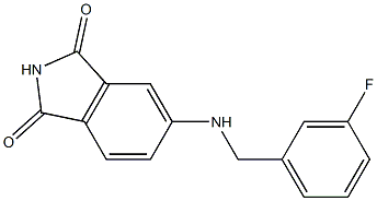 5-{[(3-fluorophenyl)methyl]amino}-2,3-dihydro-1H-isoindole-1,3-dione Struktur