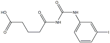 5-{[(3-iodophenyl)carbamoyl]amino}-5-oxopentanoic acid Struktur