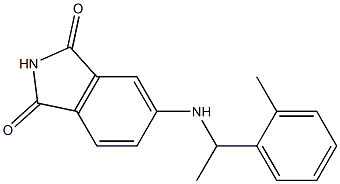 5-{[1-(2-methylphenyl)ethyl]amino}-2,3-dihydro-1H-isoindole-1,3-dione Struktur