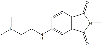 5-{[2-(dimethylamino)ethyl]amino}-2-methyl-2,3-dihydro-1H-isoindole-1,3-dione Struktur