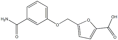 5-{[3-(aminocarbonyl)phenoxy]methyl}-2-furoic acid Struktur