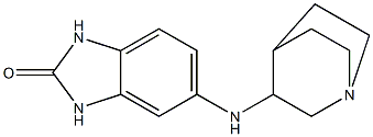 5-{1-azabicyclo[2.2.2]octan-3-ylamino}-2,3-dihydro-1H-1,3-benzodiazol-2-one Struktur