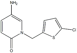 5-amino-1-[(5-chlorothiophen-2-yl)methyl]-1,2-dihydropyridin-2-one Struktur