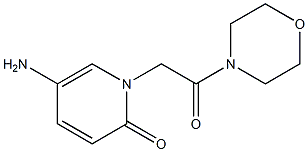 5-amino-1-[2-(morpholin-4-yl)-2-oxoethyl]-1,2-dihydropyridin-2-one Struktur