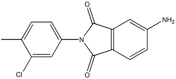 5-amino-2-(3-chloro-4-methylphenyl)-2,3-dihydro-1H-isoindole-1,3-dione Struktur