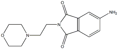 5-amino-2-[2-(morpholin-4-yl)ethyl]-2,3-dihydro-1H-isoindole-1,3-dione Struktur