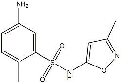 5-amino-2-methyl-N-(3-methyl-1,2-oxazol-5-yl)benzene-1-sulfonamide Struktur