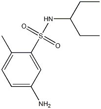 5-amino-2-methyl-N-(pentan-3-yl)benzene-1-sulfonamide Struktur