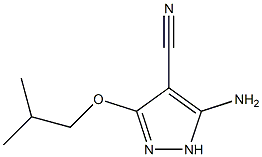 5-amino-3-isobutoxy-1H-pyrazole-4-carbonitrile Struktur