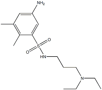 5-amino-N-[3-(diethylamino)propyl]-2,3-dimethylbenzene-1-sulfonamide Struktur