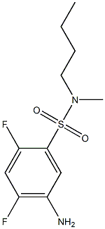 5-amino-N-butyl-2,4-difluoro-N-methylbenzene-1-sulfonamide Struktur