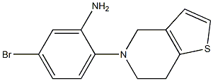 5-bromo-2-(6,7-dihydrothieno[3,2-c]pyridin-5(4H)-yl)aniline Struktur