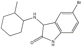 5-bromo-3-[(2-methylcyclohexyl)amino]-2,3-dihydro-1H-indol-2-one Struktur