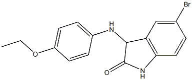 5-bromo-3-[(4-ethoxyphenyl)amino]-2,3-dihydro-1H-indol-2-one Struktur