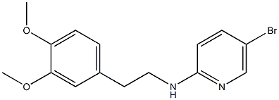 5-bromo-N-[2-(3,4-dimethoxyphenyl)ethyl]pyridin-2-amine Struktur