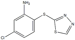 5-chloro-2-(1,3,4-thiadiazol-2-ylsulfanyl)aniline Struktur