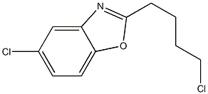 5-chloro-2-(4-chlorobutyl)-1,3-benzoxazole Struktur