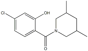 5-chloro-2-[(3,5-dimethylpiperidin-1-yl)carbonyl]phenol Struktur