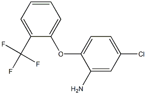 5-chloro-2-[2-(trifluoromethyl)phenoxy]aniline Struktur