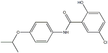 5-chloro-2-hydroxy-N-[4-(propan-2-yloxy)phenyl]benzamide Struktur