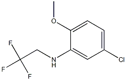 5-chloro-2-methoxy-N-(2,2,2-trifluoroethyl)aniline Struktur