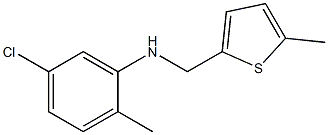 5-chloro-2-methyl-N-[(5-methylthiophen-2-yl)methyl]aniline Struktur