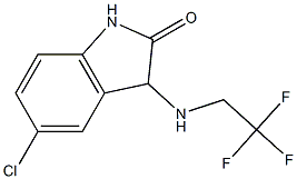 5-chloro-3-[(2,2,2-trifluoroethyl)amino]-1,3-dihydro-2H-indol-2-one Struktur