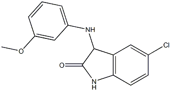 5-chloro-3-[(3-methoxyphenyl)amino]-2,3-dihydro-1H-indol-2-one Struktur