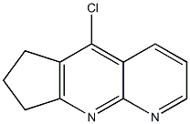 5-chloro-6H,7H,8H-cyclopenta[b]1,8-naphthyridine Struktur