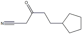 5-cyclopentyl-3-oxopentanenitrile Struktur