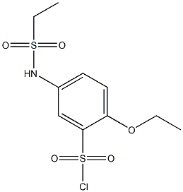 5-ethanesulfonamido-2-ethoxybenzene-1-sulfonyl chloride Struktur