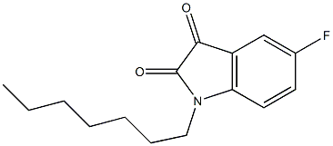 5-fluoro-1-heptyl-2,3-dihydro-1H-indole-2,3-dione Struktur