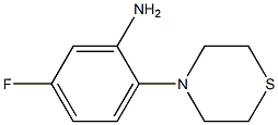 5-fluoro-2-(thiomorpholin-4-yl)aniline Struktur