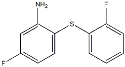 5-fluoro-2-[(2-fluorophenyl)sulfanyl]aniline Struktur