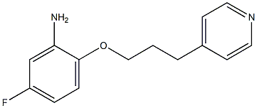 5-fluoro-2-[3-(pyridin-4-yl)propoxy]aniline Struktur