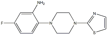 5-fluoro-2-[4-(1,3-thiazol-2-yl)piperazin-1-yl]aniline Struktur