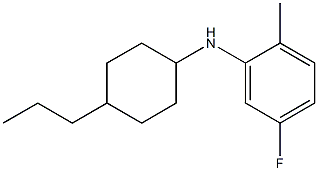 5-fluoro-2-methyl-N-(4-propylcyclohexyl)aniline Struktur