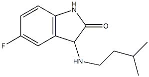 5-fluoro-3-[(3-methylbutyl)amino]-2,3-dihydro-1H-indol-2-one Struktur