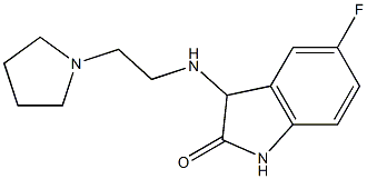 5-fluoro-3-{[2-(pyrrolidin-1-yl)ethyl]amino}-2,3-dihydro-1H-indol-2-one Struktur