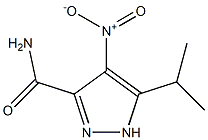 5-isopropyl-4-nitro-1H-pyrazole-3-carboxamide Struktur