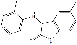 5-methyl-3-[(2-methylphenyl)amino]-2,3-dihydro-1H-indol-2-one Struktur