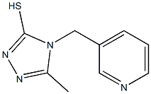 5-methyl-4-(pyridin-3-ylmethyl)-4H-1,2,4-triazole-3-thiol Struktur