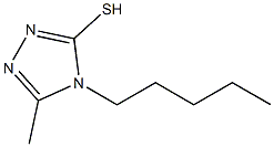 5-methyl-4-pentyl-4H-1,2,4-triazole-3-thiol Struktur